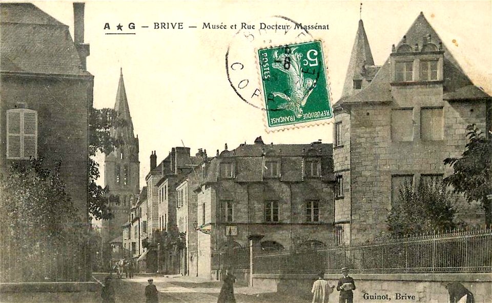 Brive-la-Gaillarde.Musée et rue du Docteur-Massénat