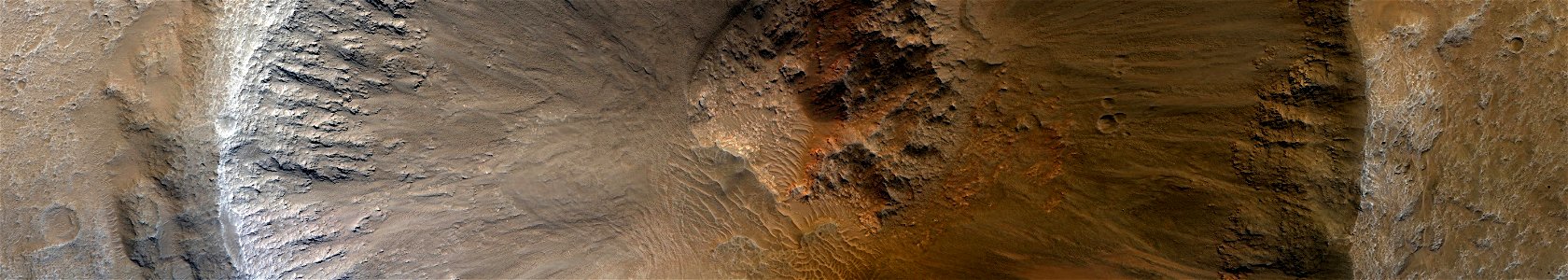 Mars - Crater in Acidalia Planitia photo