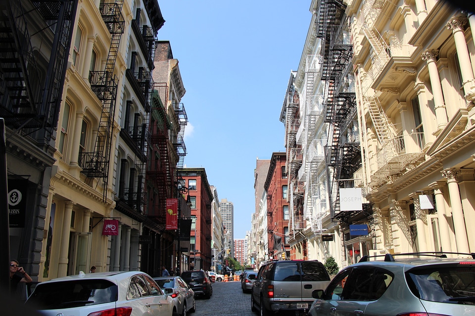 The street of Soho in New York photo