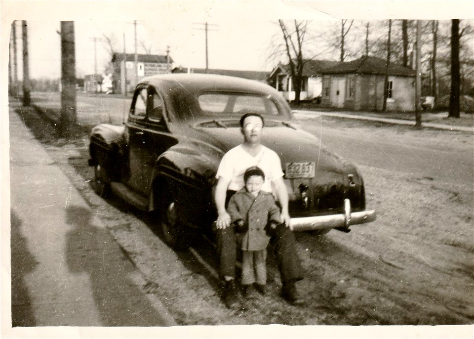 Grandpa William Grimmer Sr and Jerry late 1940s
