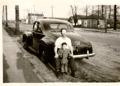 Grandpa William Grimmer Sr and Jerry late 1940s