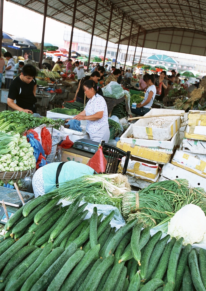 The market in Beijing China
