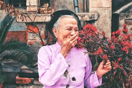 Vietnam Old Woman photo