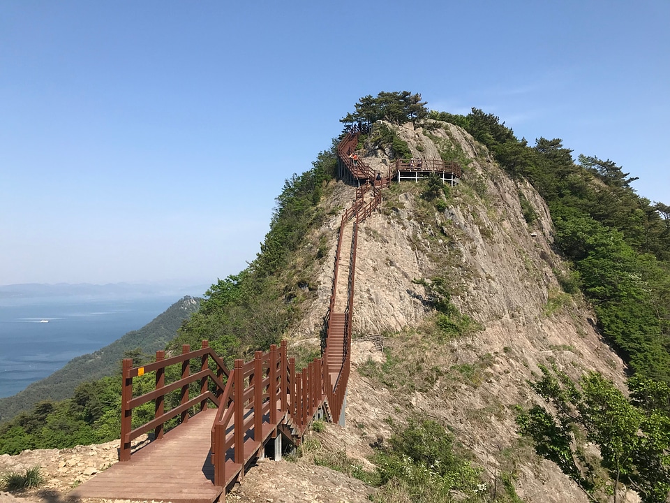 Wooden Bridge Saryangdo Tongyeong Island South Korea