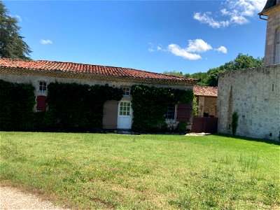 Adele's Childhood Home Front Garden: Chateau de Trenquelleon, Feugarolles