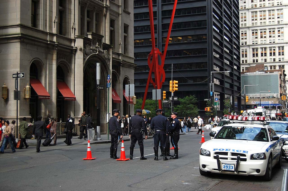 NYPD officers ready to patrol streets