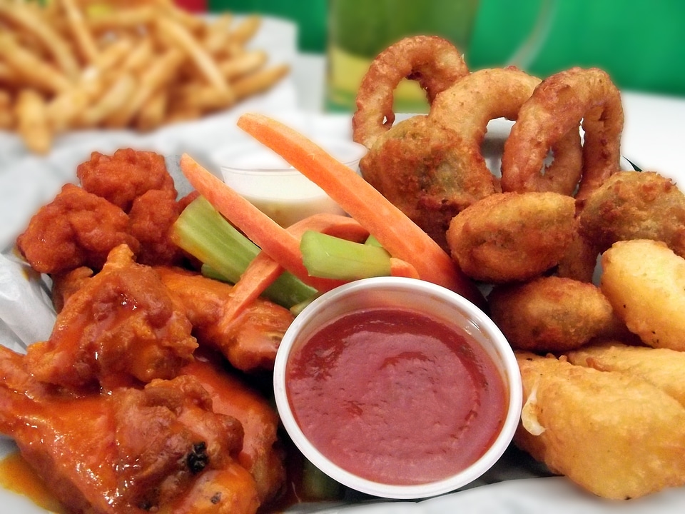 Dip fast food lunch