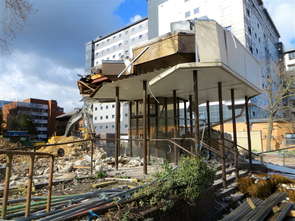 Demolition on Holdenhurst Road
