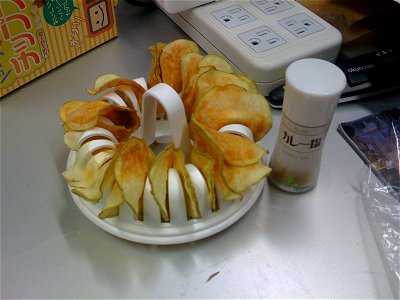 できたてチップスとカレー塩