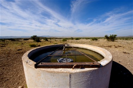 This water storage unit was installed using cost share assistance in Far West Texas. photo