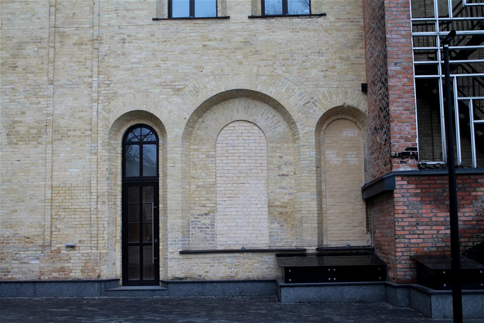 Window on a brick wall.