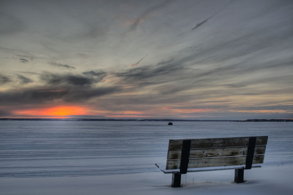 Sunrise in Pigeon Lake