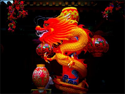 Decorations for CNY - dragon photo
