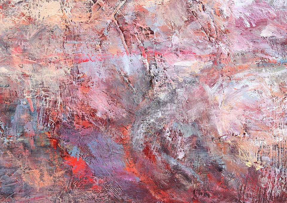 abstract pained canvas