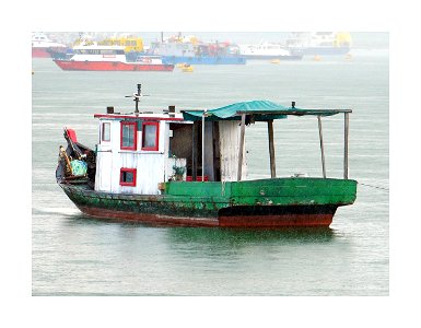 Tongkang boat photo