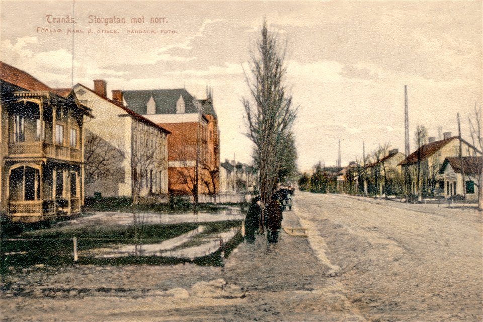 215 Storgatan, (mellan Missionsgatan och Falkgatan)  1908
