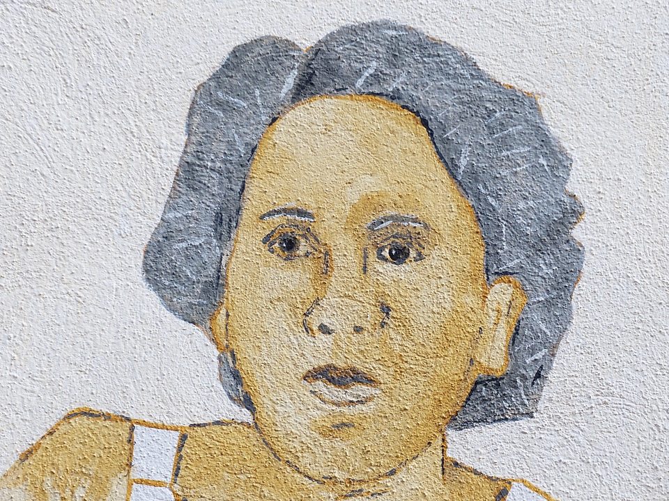 Drawing painted face