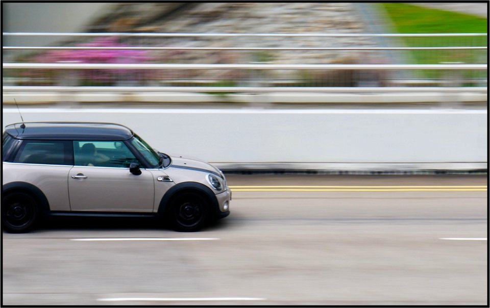 Cruising on highway