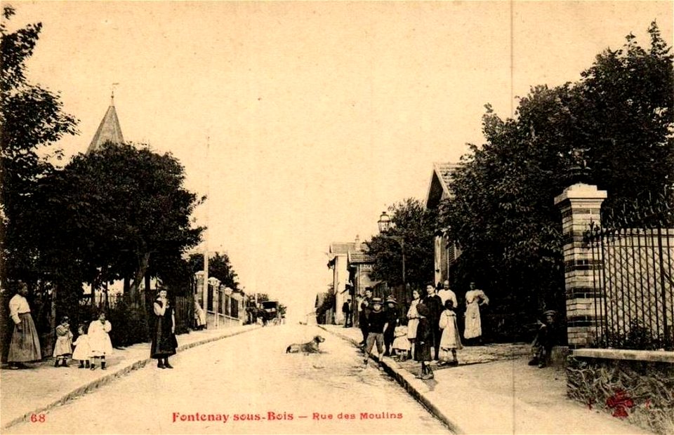 Fontenay-sous-Bois.Rue des Moulins