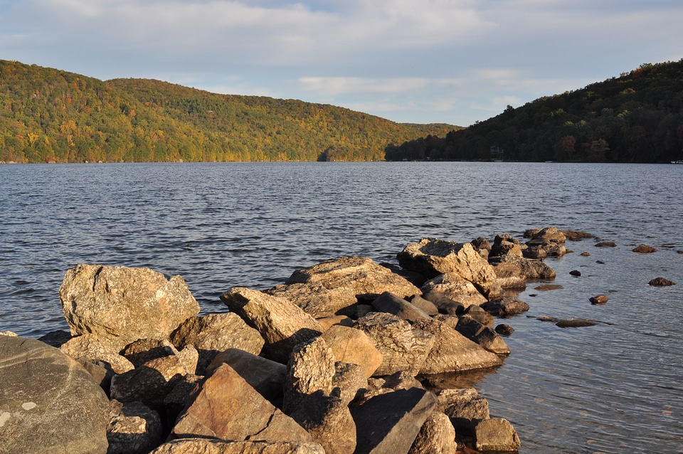 Squantz Pond in Squantz Pond State Park, Connecticut