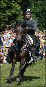 Knights on horseback photo