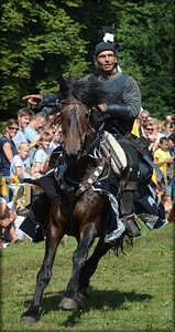 Knights on horseback