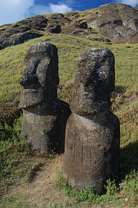 Moai at the Rano Raraku quarry