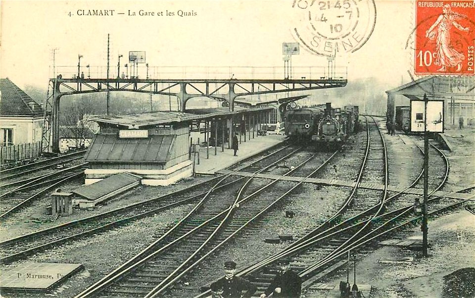 Clamart.La gare et les quais