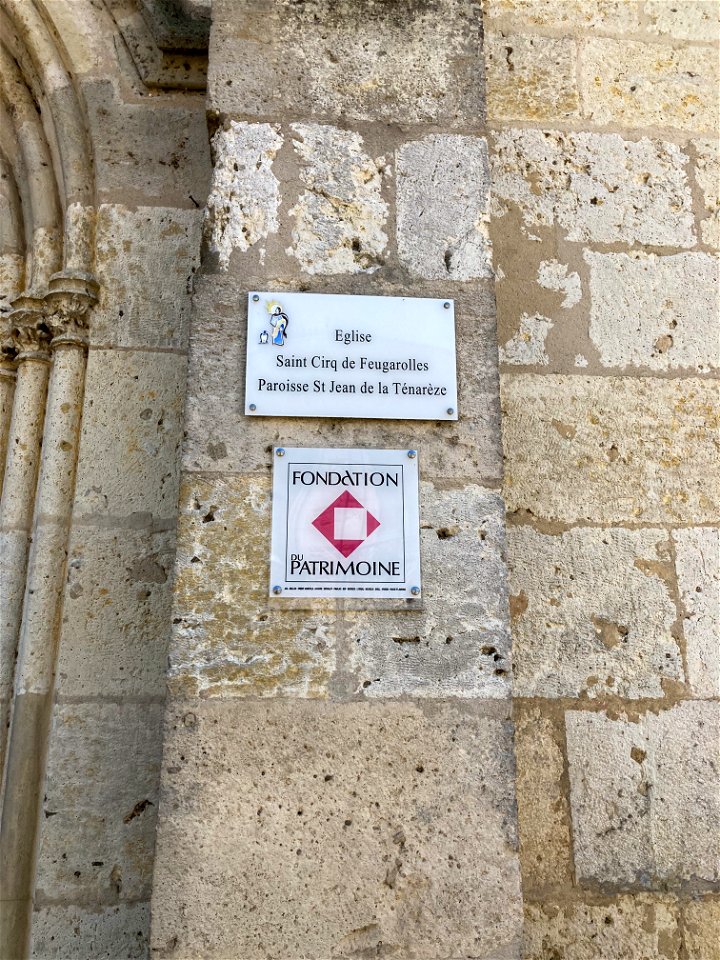 Adele's home parish: Église de Saint Cirq, Feugarolles