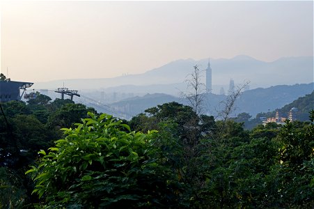 Gondola view Taipei photo