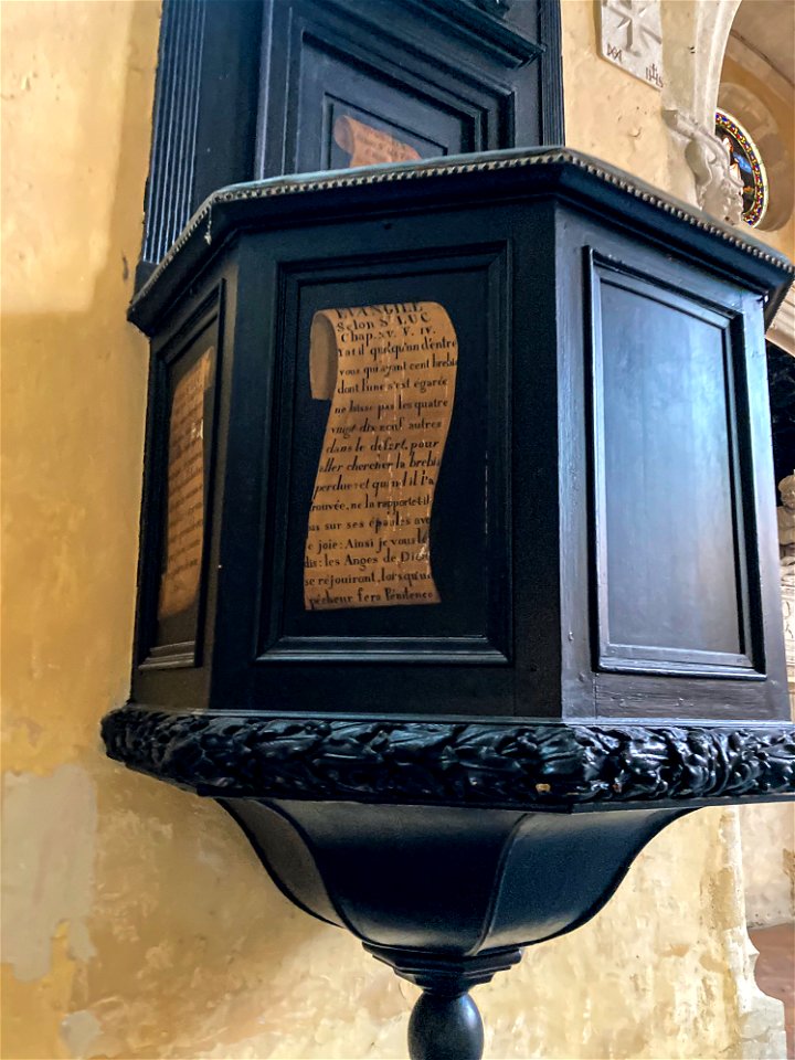 Pulpit Close Up in Misericorde Chapel, Bordeaux