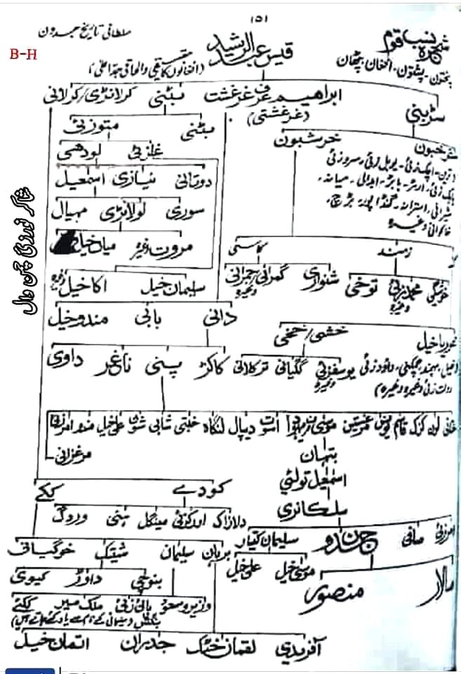 Shajra e Nasab  Gandapur Gandapure گنڈہ پورگنڈا پور کلاچی 1