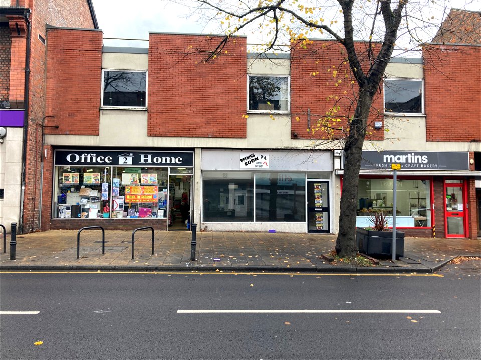 Shops on Crofts Bank Road, Urmston