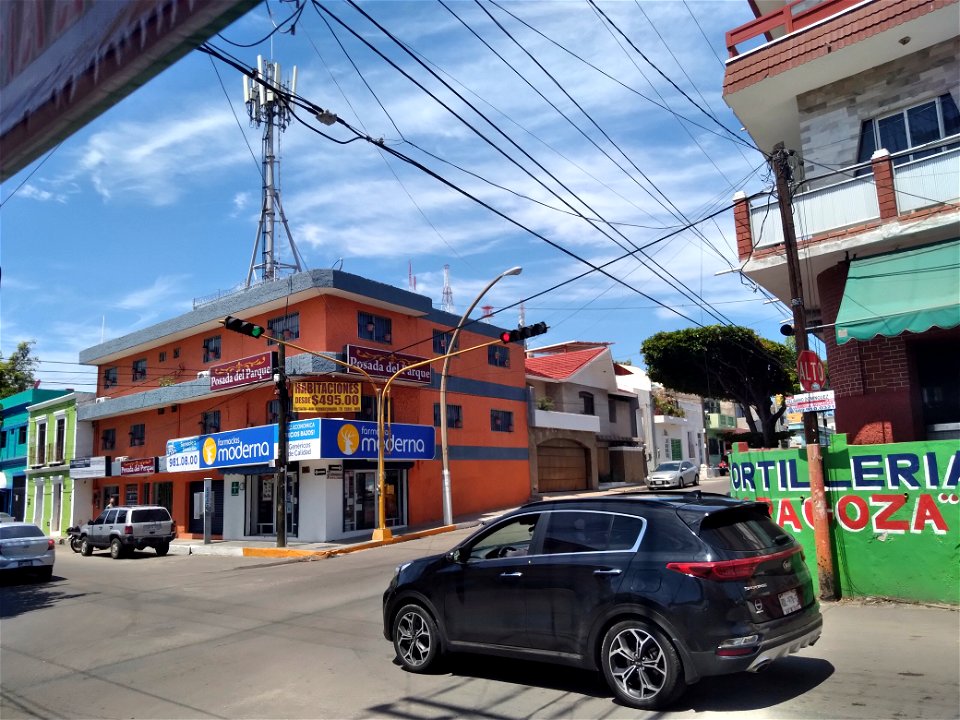 Avenida Ignacio Zaragoza esquina con Belisario Domínguez | Centro de Mazatlán | 14 de Julio del 2021