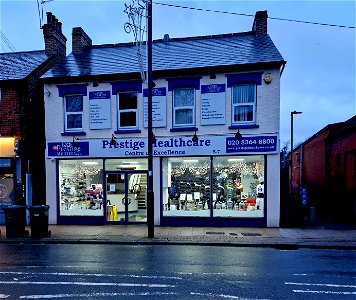 Prestige Heathcare, East Barnet, Christmas Window 2022