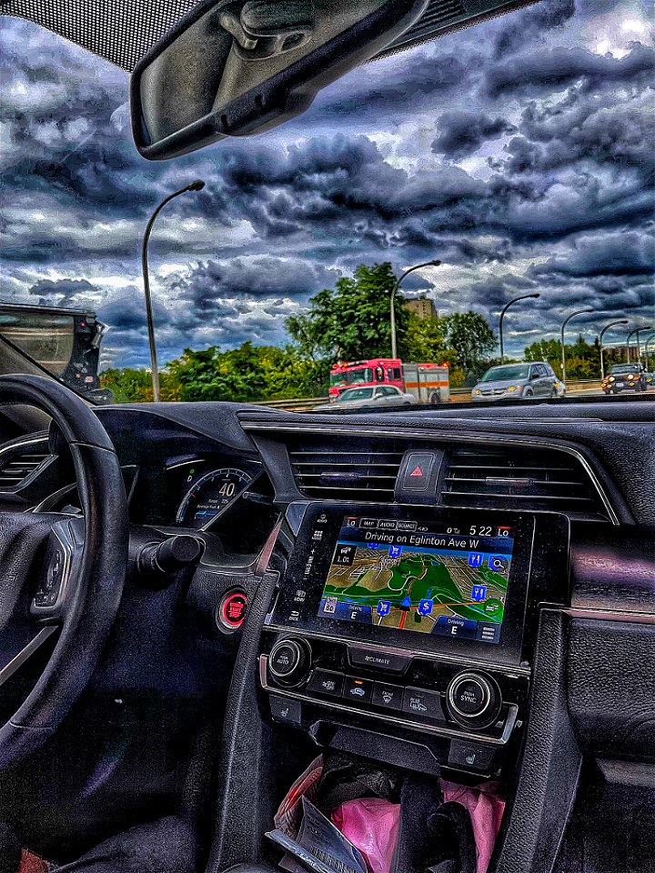 Toronto Ontario - Canada - Driving into a storm
