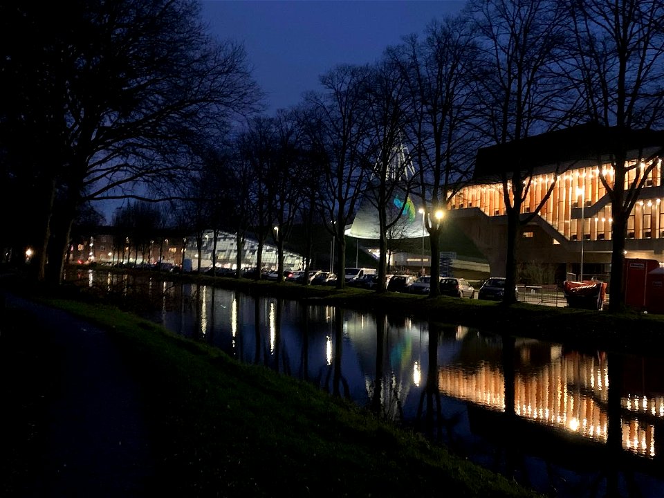 TU Delft Aula Sunset photo