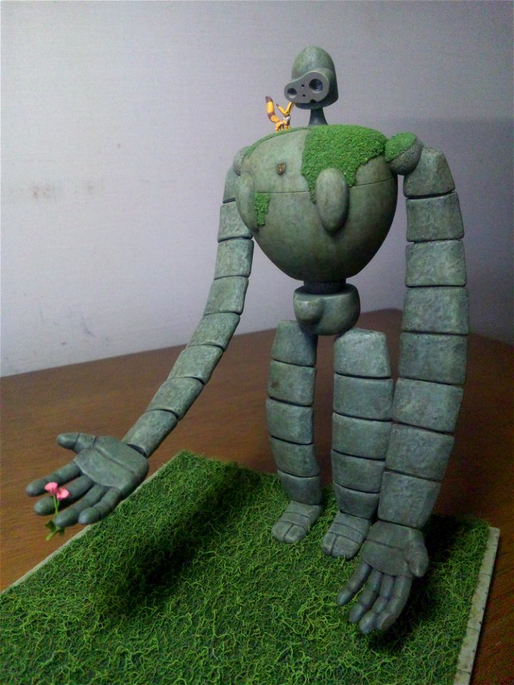 ラピュタ　ロボット兵の模型　園丁バージョン