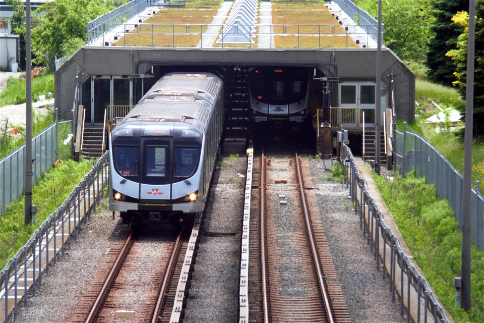 TTC Line1 TRs at Eglinton West.