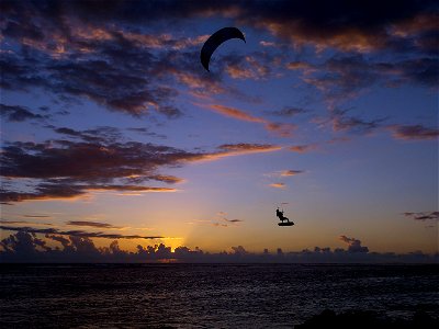 Kite-surf à Saint-Pierre de la Réunion photo