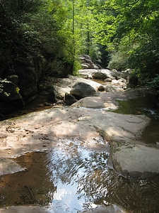 Mountain river with stones photo