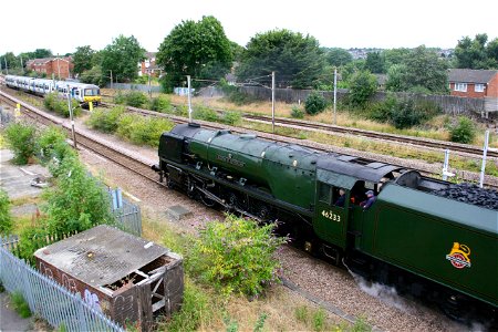 14 Aug 2016: Duchess of Sutherland on Cathedrals Express photo