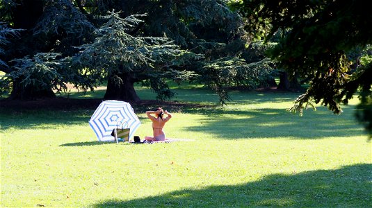 Sur les rives du lac Leman -  Plage d'Amphion