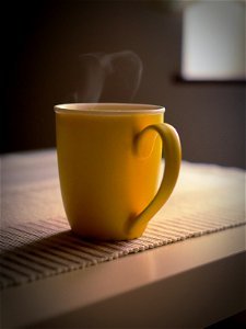 Hot morning coffee photo