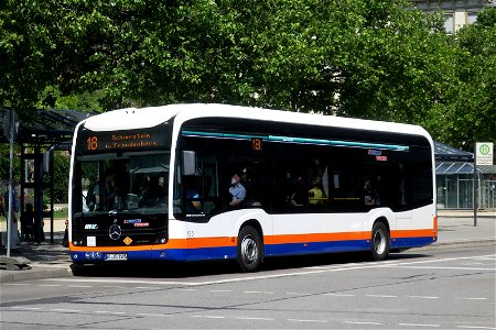 ESWE, Wiesbaden - Wagen 195- WI-VG 1195 - Mercedes-Benz O 530 eCitaro (2021) - Wiesbaden, 23.06.2022
