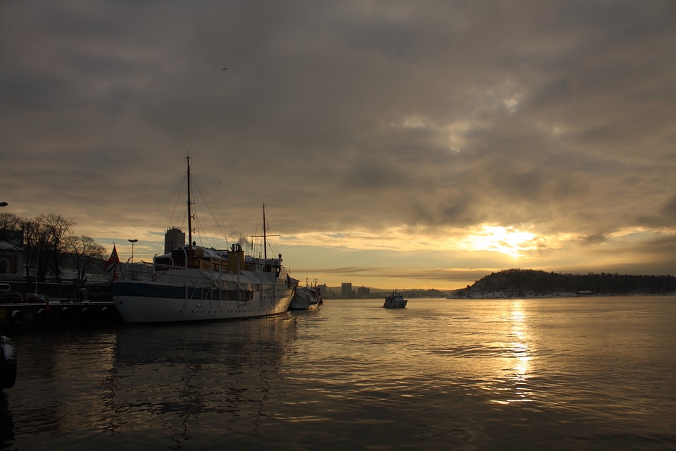 Oslo harbor ferry pier