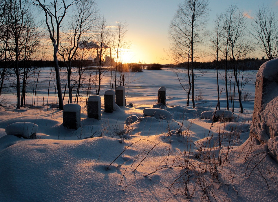 Ruins of Korkeasaari saw mill in Pikisaari, Oulu