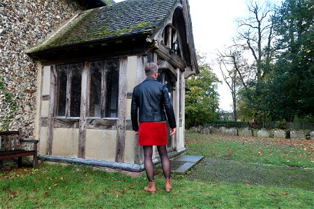 Red skirt
