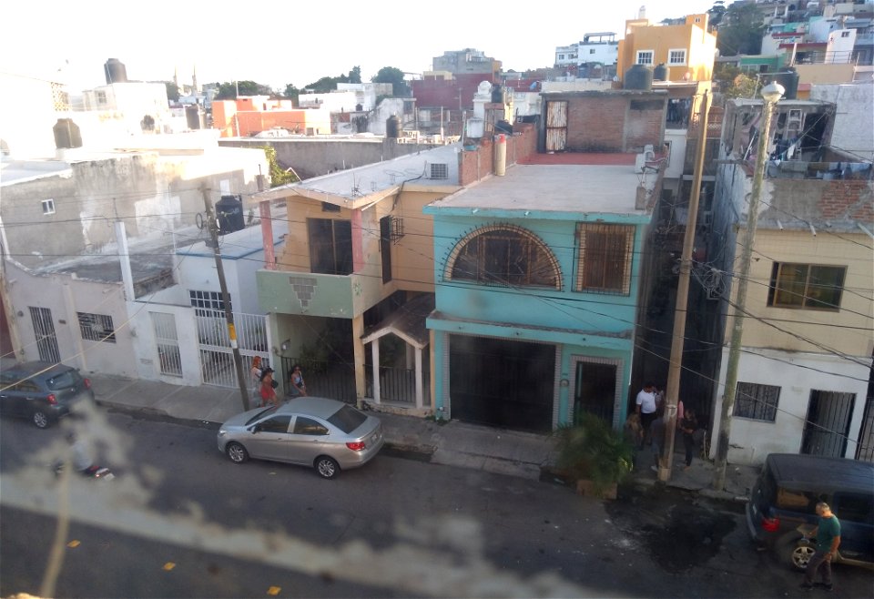 Foto de una vista aérea de la Avenida Zaragoza en Mazatlán, Sinaloa, México, 20 de Noviembre del 2021. V2