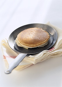 Staple of yeast pancakes photo